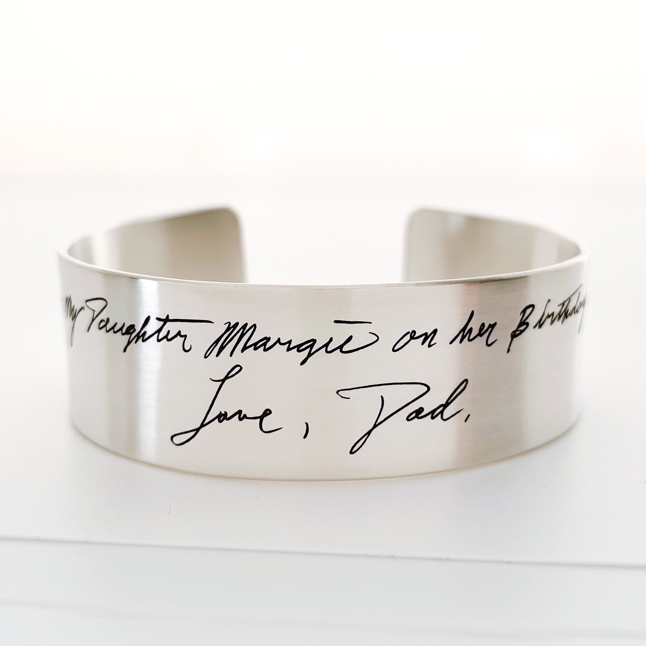 Handwriting deals cuff bracelet